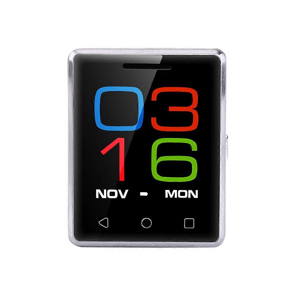 Smart Bluetooth 4.0 Watch 2.5 D Touch Screen Supporto SIM e scheda TF per Android iOS Silver