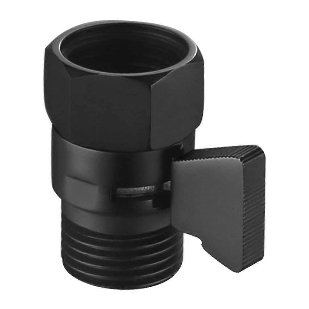 Brass Matte Black Shower Water Flow Control Valve for Shut Off and Volume Adjustment, Durable and Stylish Design