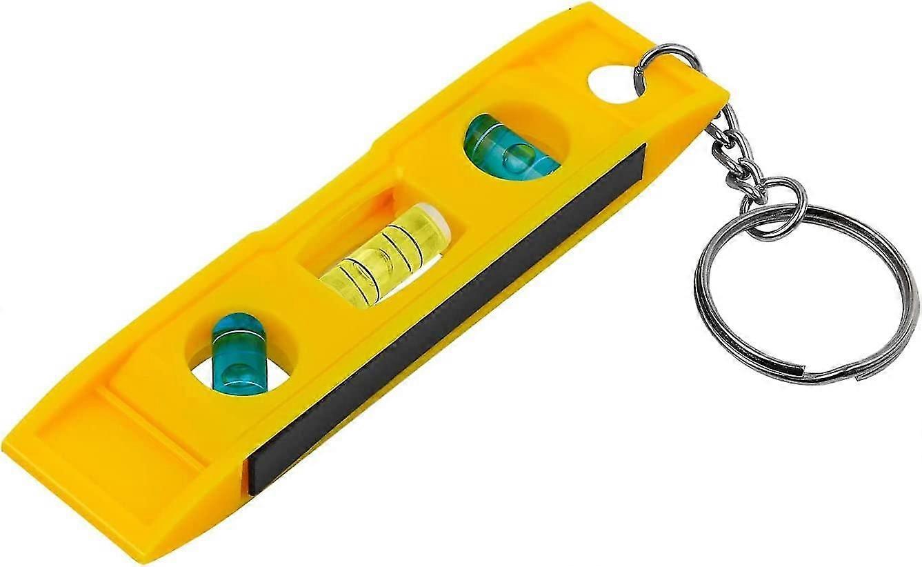 Spirit Level, 3 Directions Mini Spirit Level, With Key Ring and Magnetic Strip, Easy to Carry, Easy to Use, Mainly for Level Measurement