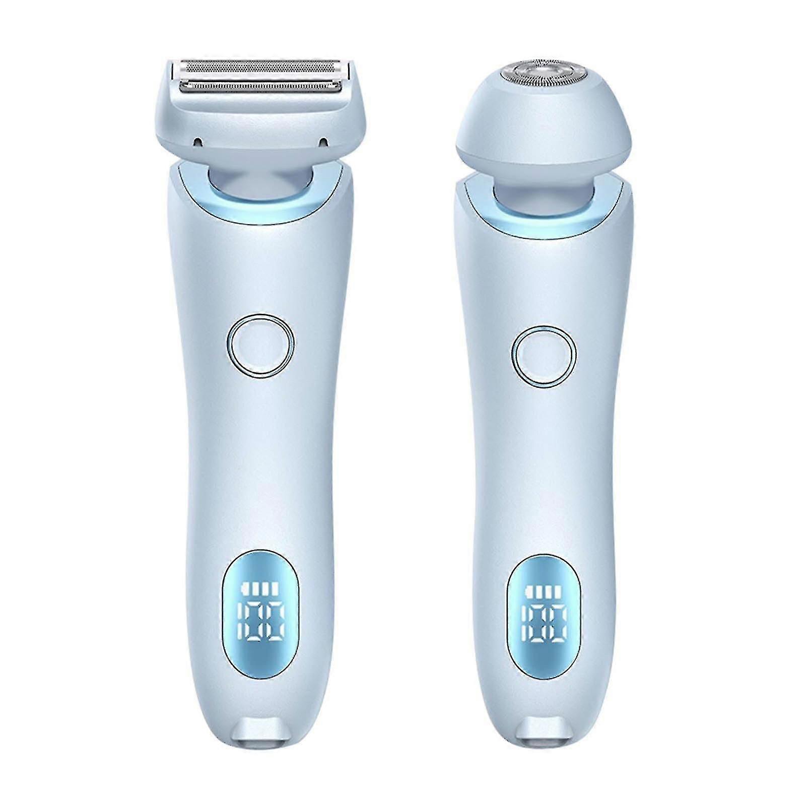 מכונת גילוח 2 ב-1 חדשה עם מכשיר להסרת שיער עם מסך תצוגה לבית השחי ולמכשיר להסרת שיער ערווה לנשים