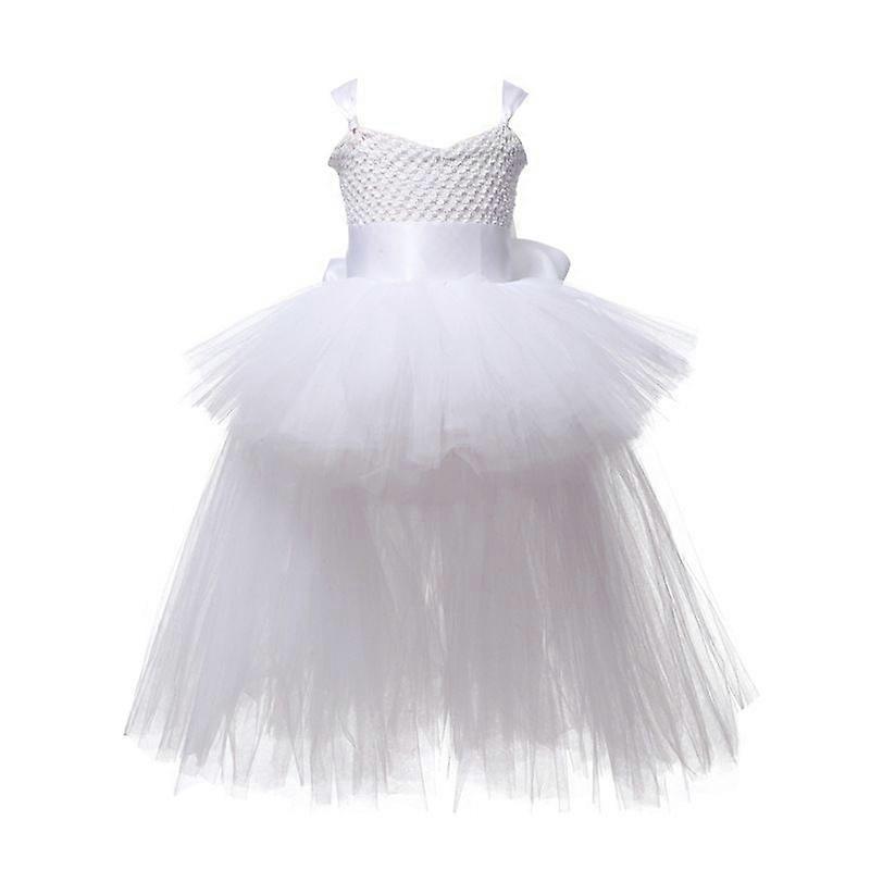 Robes de soirée en tulle faites à la main pour enfant pour tenue d’anniversaire filles Tutu Princesse Robes