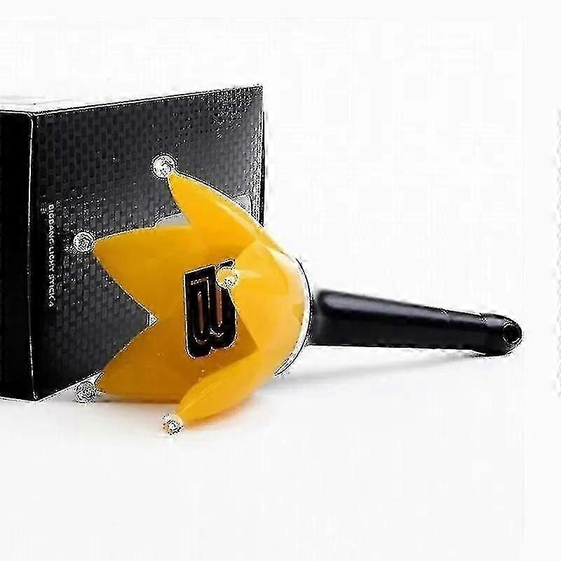 Bigbang Lightstick - ضوء الموسيقى المتوهج في الظلام ، دعم الضوء ، ضوء اليد ، عصا الوهج ، عصا بريق (أسود) (1 قطعة)