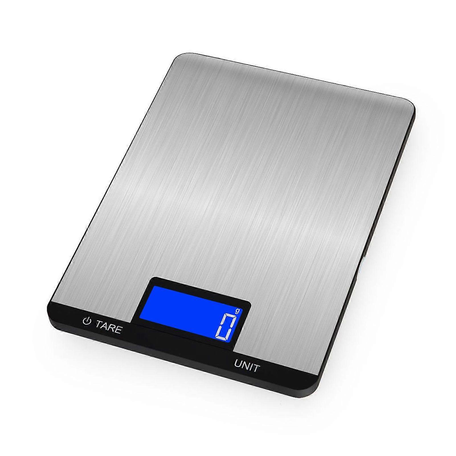 Digital Food Scale 10kg/22lb Rechargeable Digital Kitchen Scale with LCD Display Touch Buttons 7 Units Option 3g/0.1oz Precise Graduation Stainless St