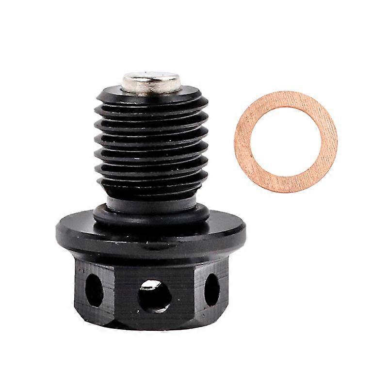 1pcs M12xP1.5 Magnetic Oil Drain Plug Bolt Screw compatible for Hon-da Yama-ha Suzuki Kawa-saki Dirt Pit Bike Motocross MAXP