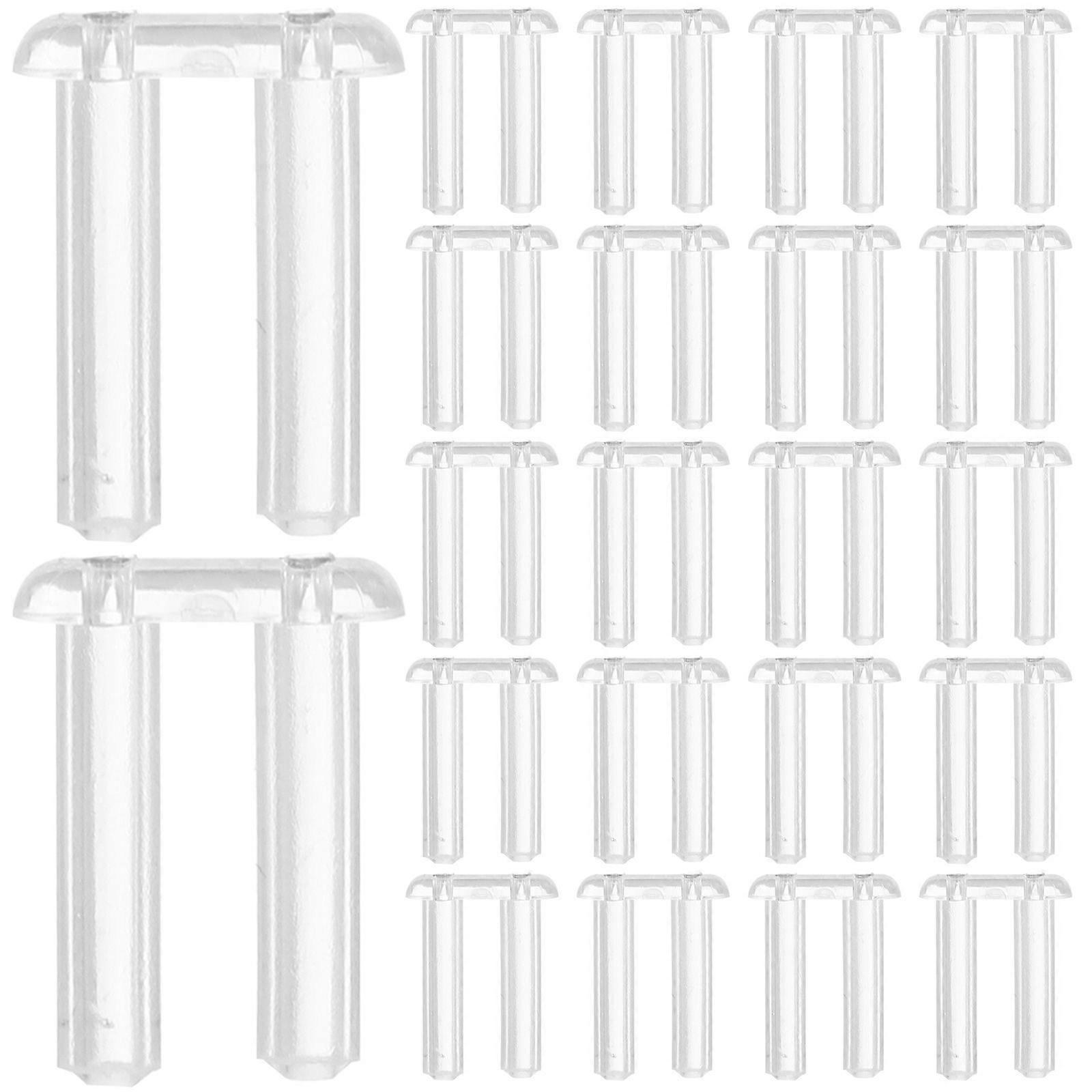 200pcs Rimless Frames Sleeves Plastic Compression Sleeves Spare Compression Buckle