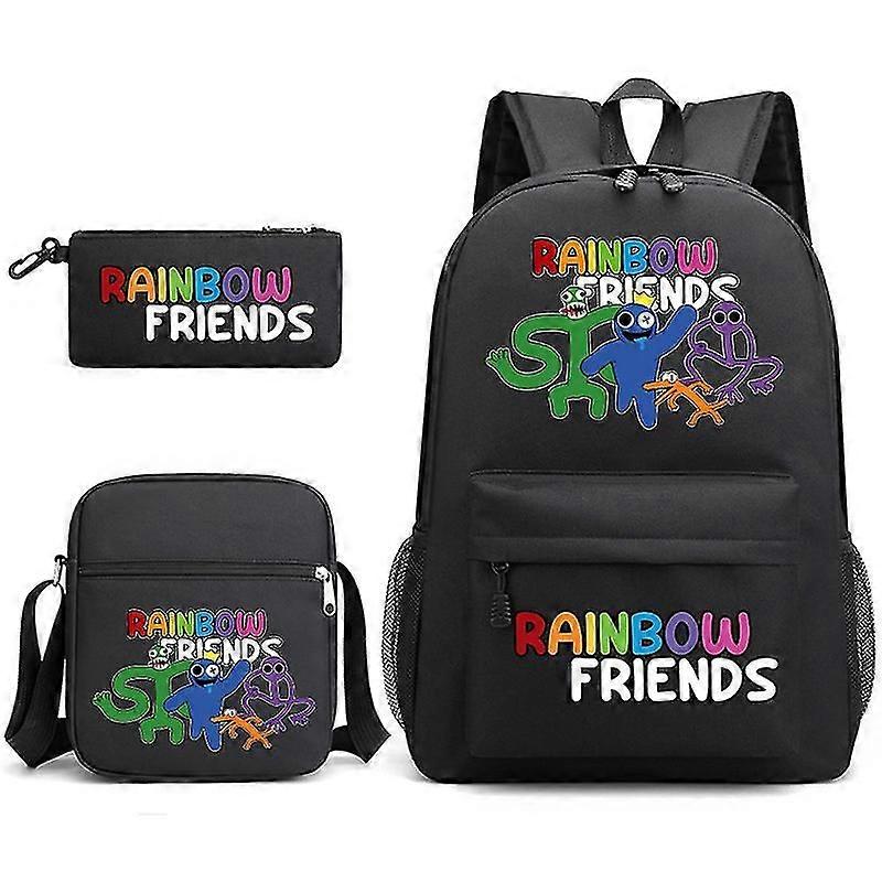 Rainbow Friends 3-piece Schoolbag Casual Backpack