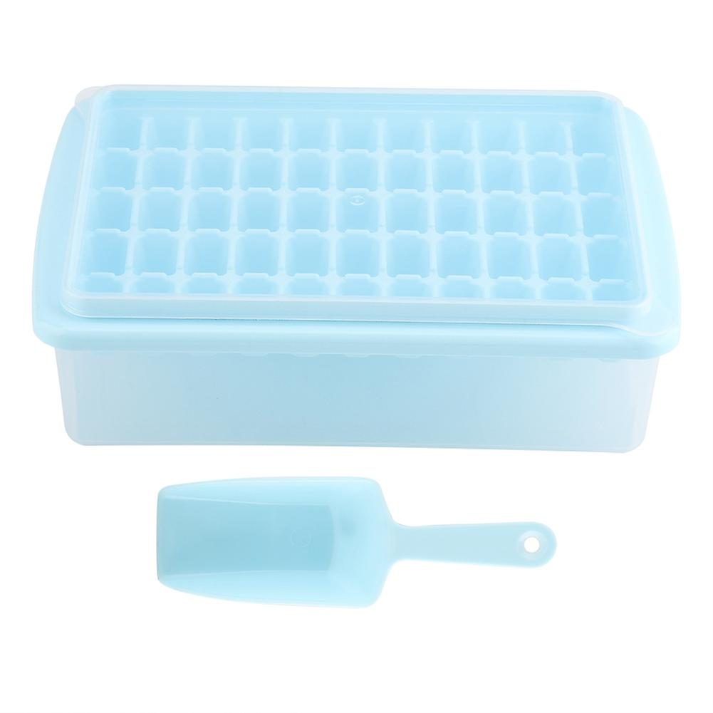 55-Cavity Square Ice Cube Mold Tray Pudding DIY Maker Mould Kitchen Tool with Box Shovel