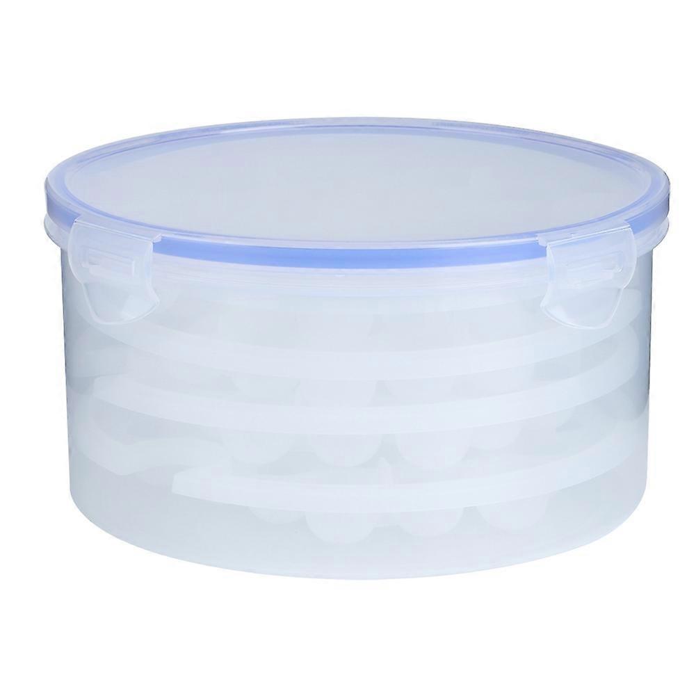 Flexible Silicone Round Ice Ball Maker Mold 1.7L with 4 Layer 96 Grids Ice Cube Tray for Home Bar Use