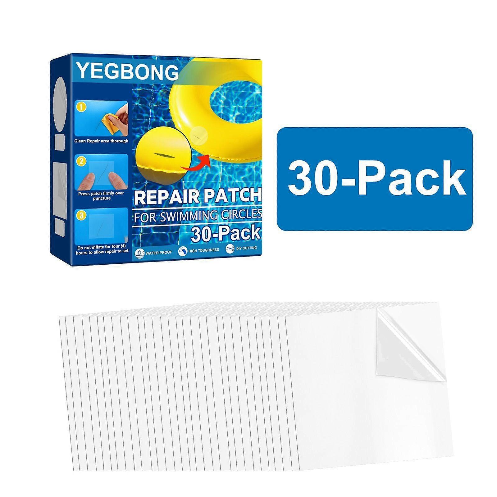 Swimming ring repair kit self-adhesive lining patch swimming ring inflatable pontoon waterproof seal patch 30 Pack