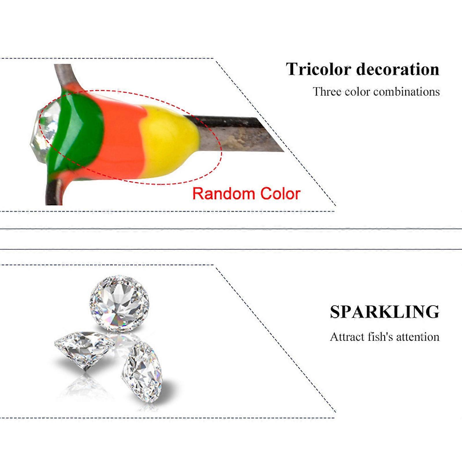 5 قطع 6/8/10/12 حجم هوك الصيد معالجة الملحقات الكربون الصلب الصيد ثلاثة أضعاف هوك الجليد الصيد ثلاثة الفك حفر هوك