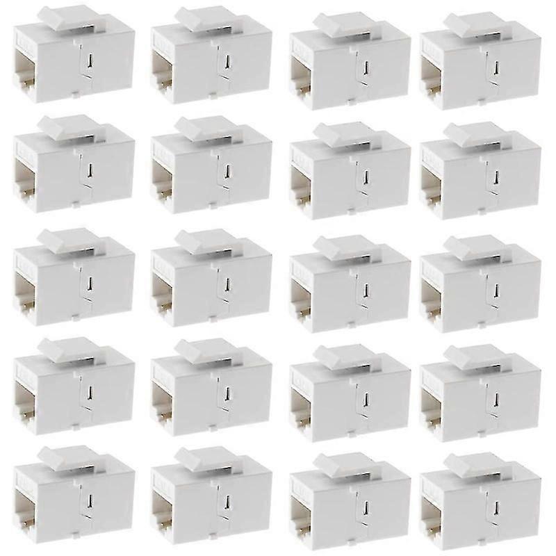 Ethernet Keystone Coupler, 20Pack Cat6 RJ45 Keystone Jack Inline Female Connectors