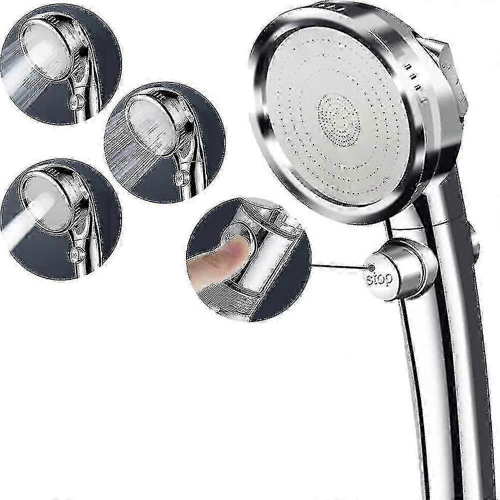 High Pressure Shower Head With On/off Pause Switch Tw