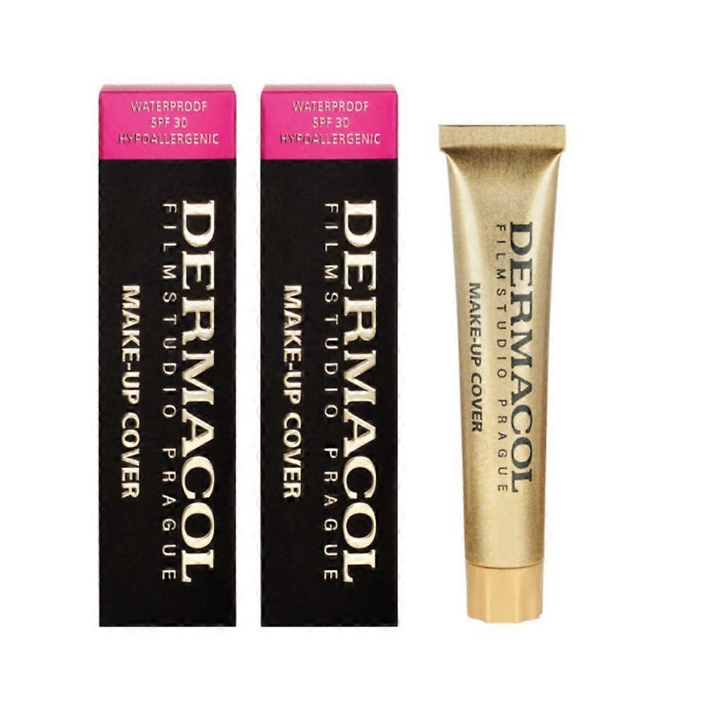 2 x Dermacol Make Up Cover SPF30 Waterproof Hypoallergenic 30g Boxed - 223