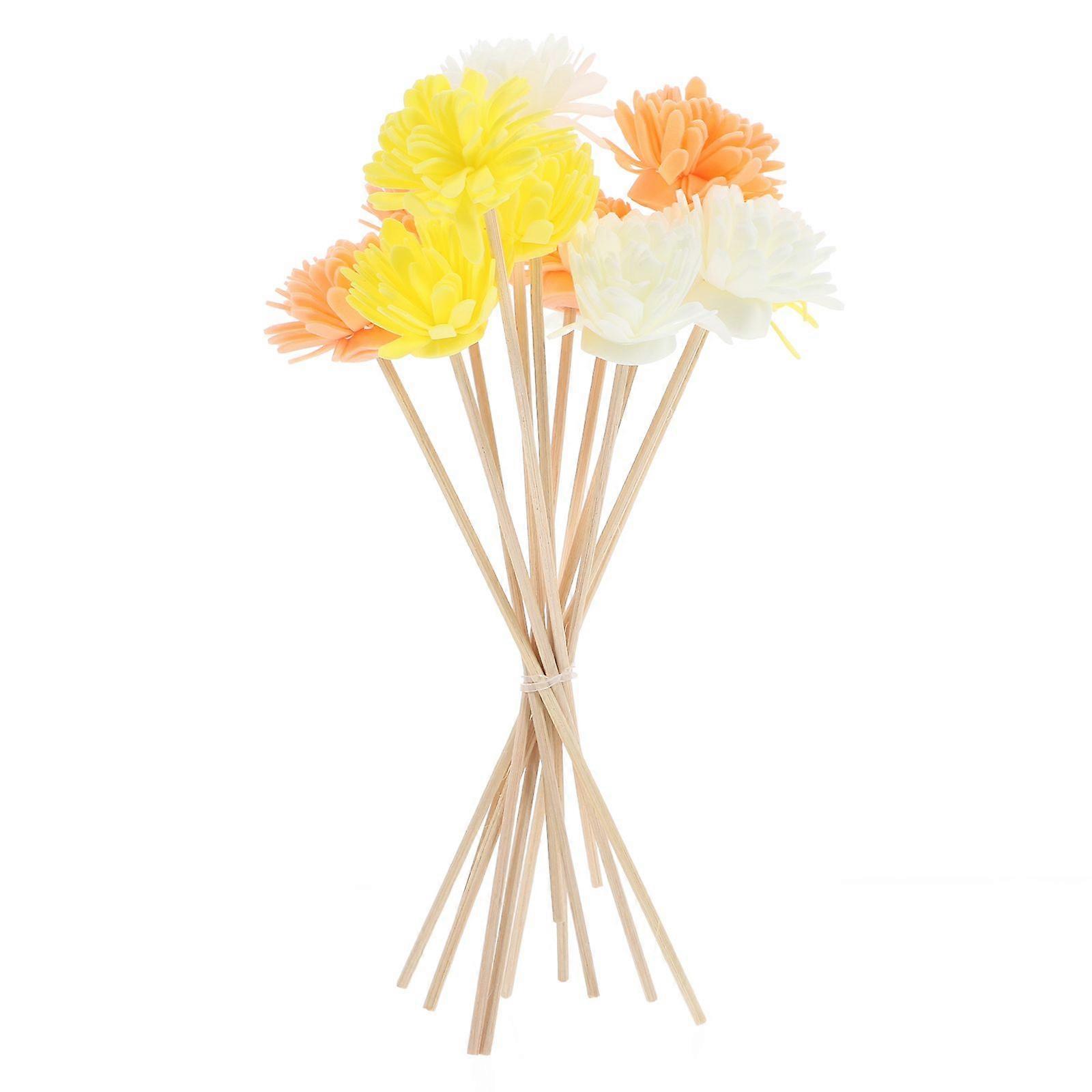 12pcs Dried Flower Diffuser Sticks Refill Paper Reed Diffuser Sticks Oil Diffuser Replacement Reeds Diffuser For Home Flower Essential Oils Decorative