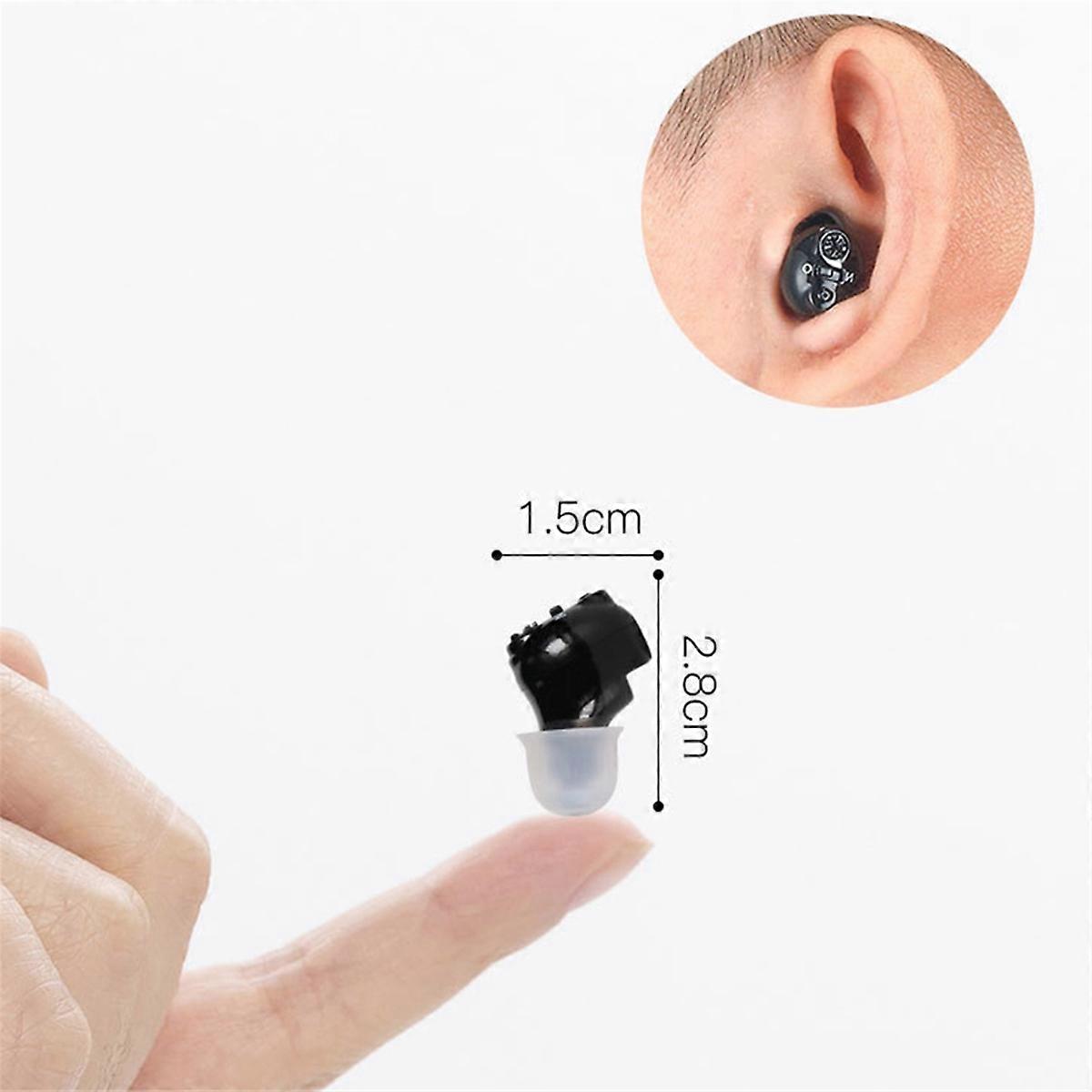 Rechargeable Hearing Aid Mini Inner Ear Deaf Amplifier for the Elderly Intelligent Noise Reduction w