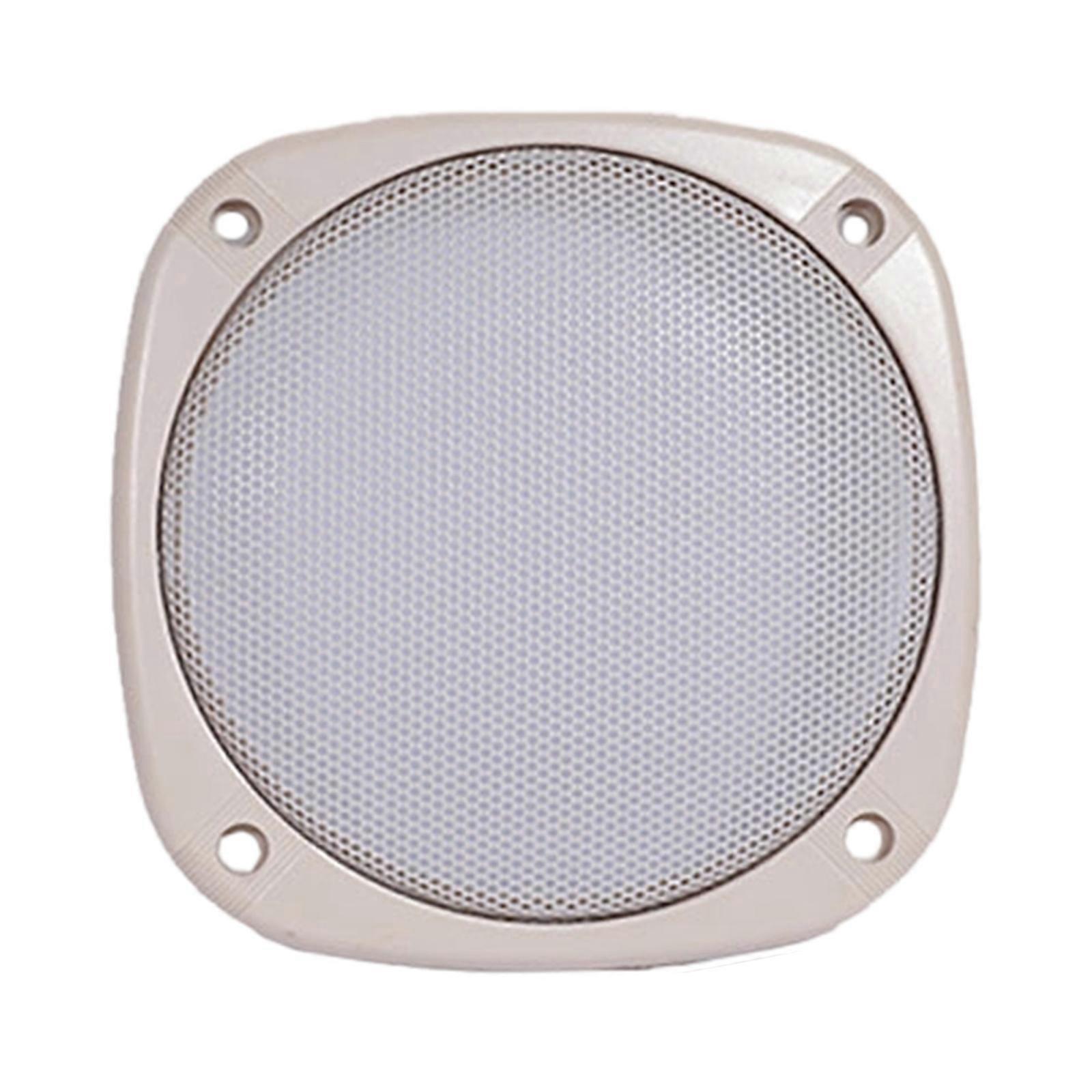 4/5inch Square Speaker Conversion Net Cover Car Home Sound Decorative Circle Iron Mesh Grille Protective Speaker Grille 5 inch beige