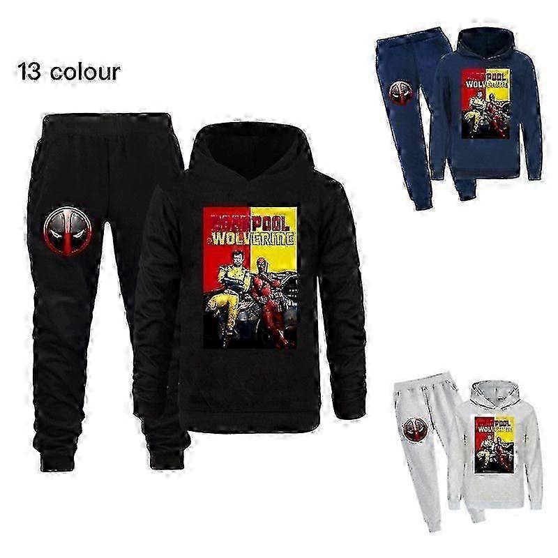 Deadpool miesten ja tyttöjen hupparit+housut setti