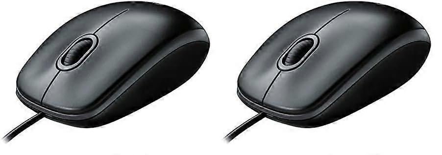 2 Pack Corded USB Wired Mouse for Computers and Laptops