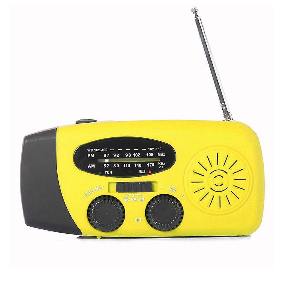 Emergency Hand Crank Radio with LED Flashlight ,AM/FM NOAA Portable Weather Radio with 1200mAh Power