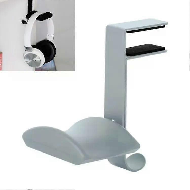 Headphone Rack-Desktop Hooks for Bookshelves,Gray Upgrade Upgrade B Gray