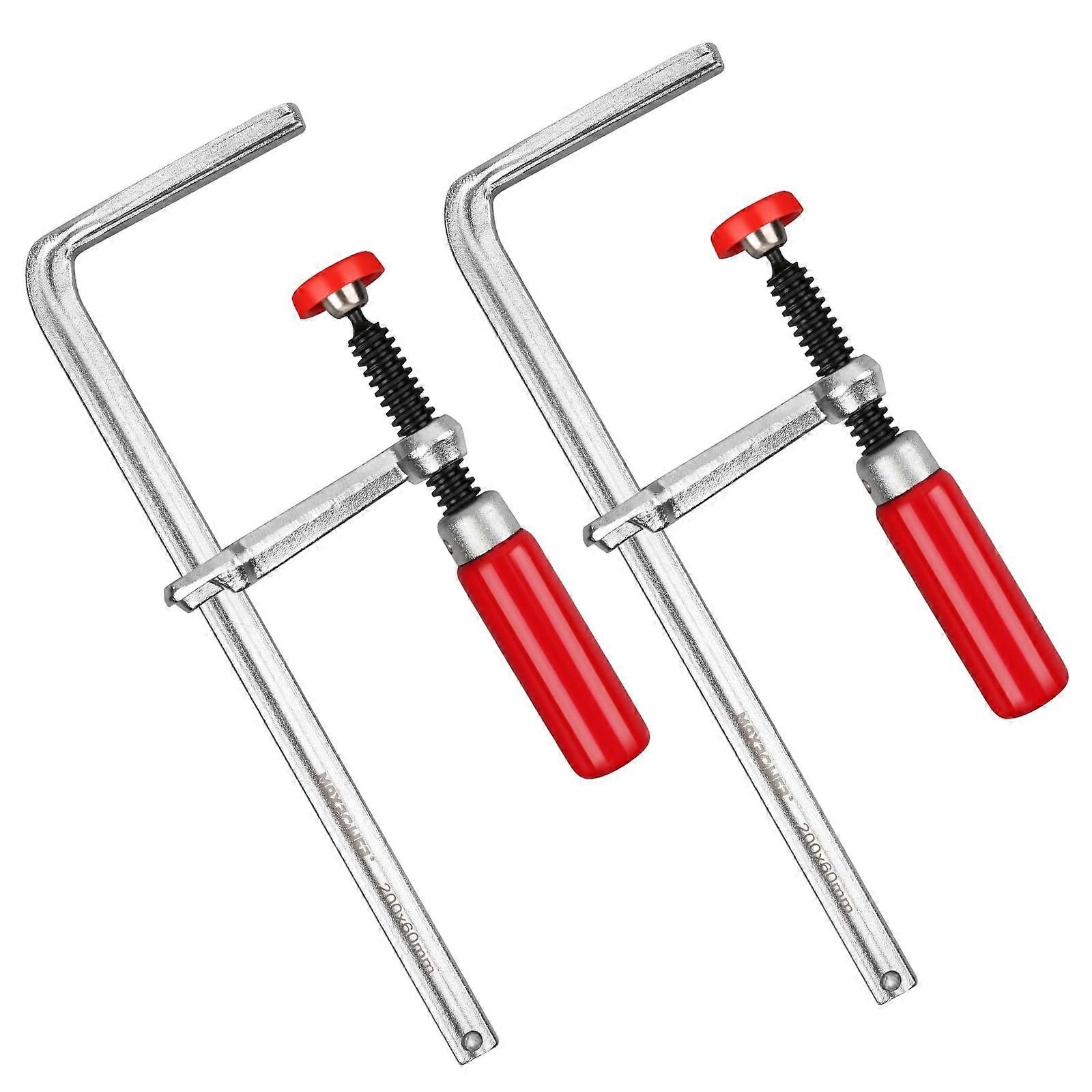 Quick Screw Guide Rail Clamp for MFT and Guide Rail System, Capacity 7-7/8' x 2-3/8' Throat Depth, 530lbs Clamping Force - 2 Pack