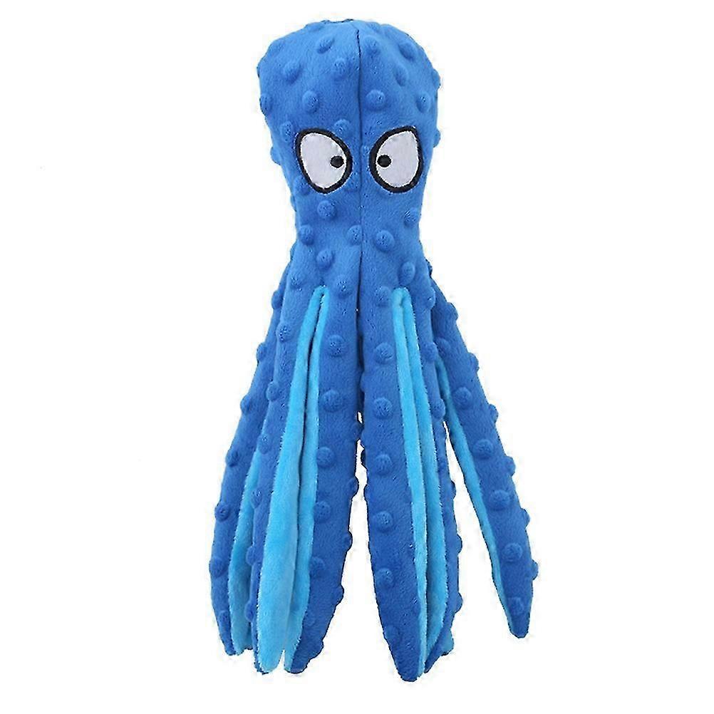 1PC Octopus Dog Plush Toy Cat Dog Bite Resistance Sounding Toy (Random Color)
