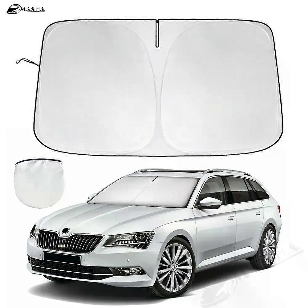 Windshield Sun Shade for Skoda Superb 3U 3T 3V B5 B6 B8 Sunshade Window Sun Visor Protector Foldable Blocks UV Rays