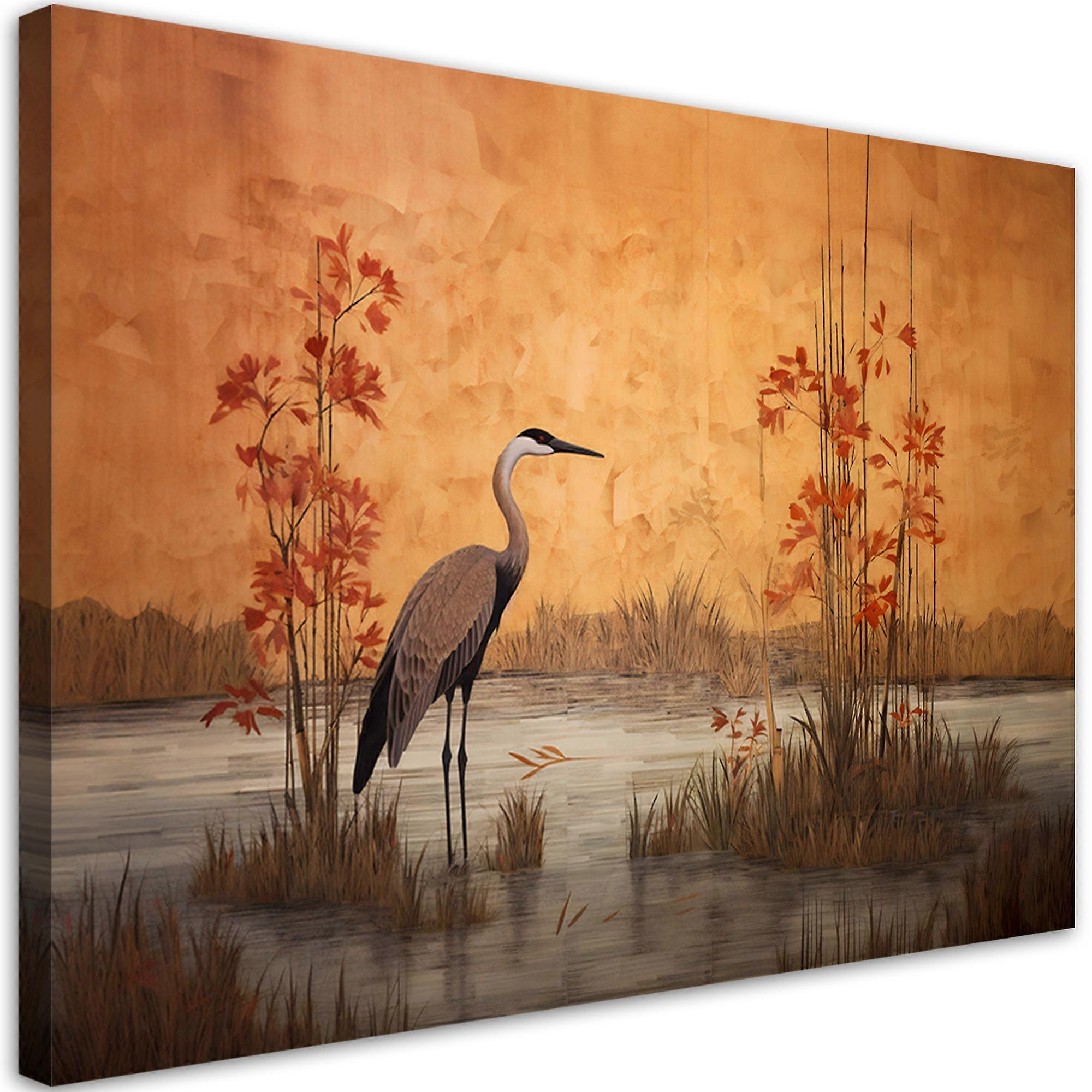 Impression sur toile, Grue orientale - 90x60