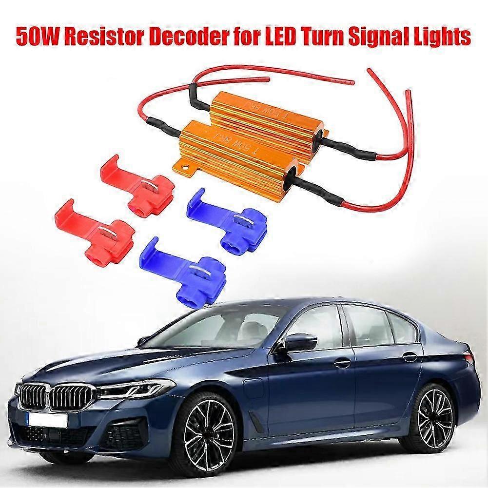 50W 12V LED Indicator Ballast Anti-interference Load Resistor Turn Signal Light Decoder LED Light Mode Decoder Automobile Parts
