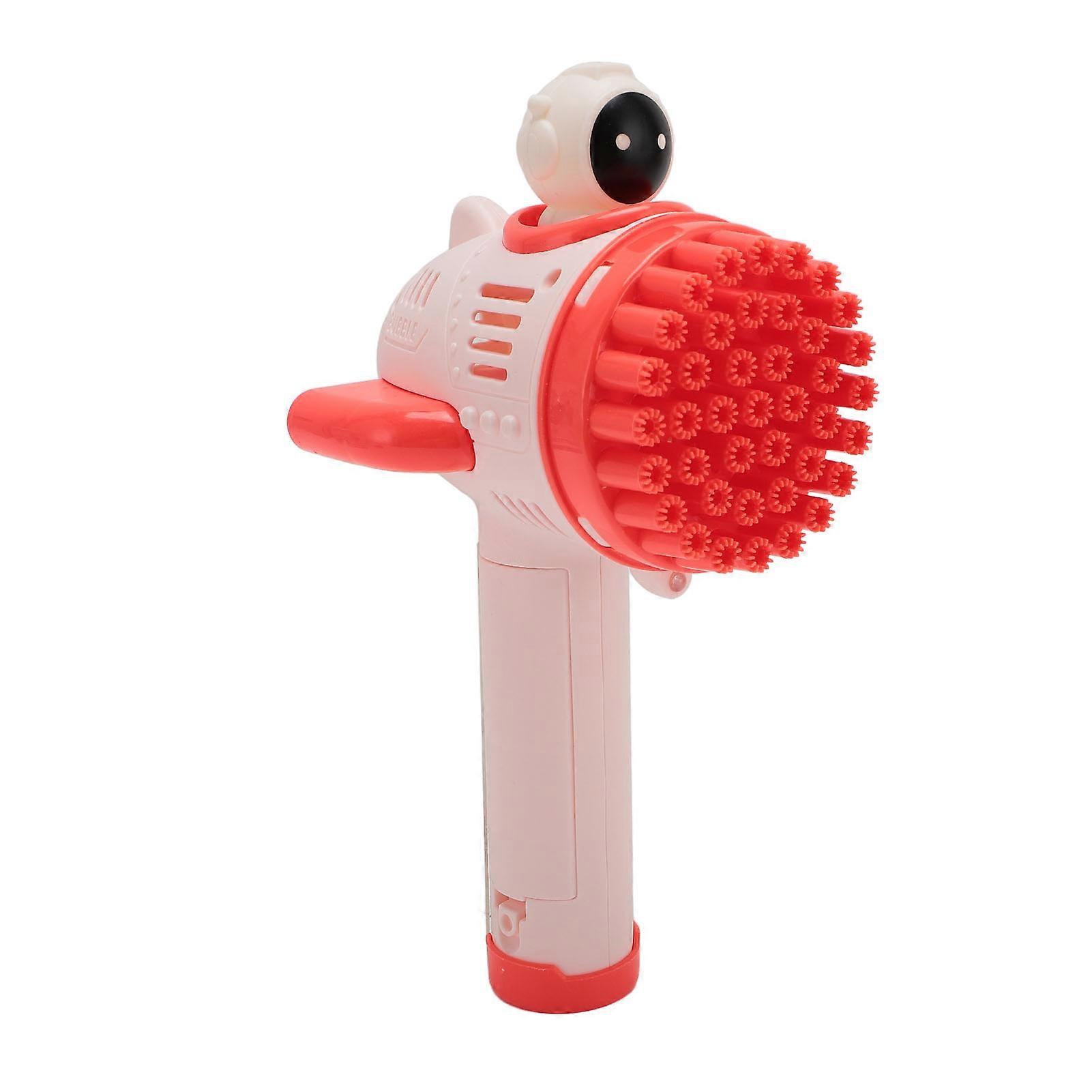 Bubble Machine 40 Hole 90ML Colorful Bubbles Automatic Electric Bubble Maker for Kids Pink 