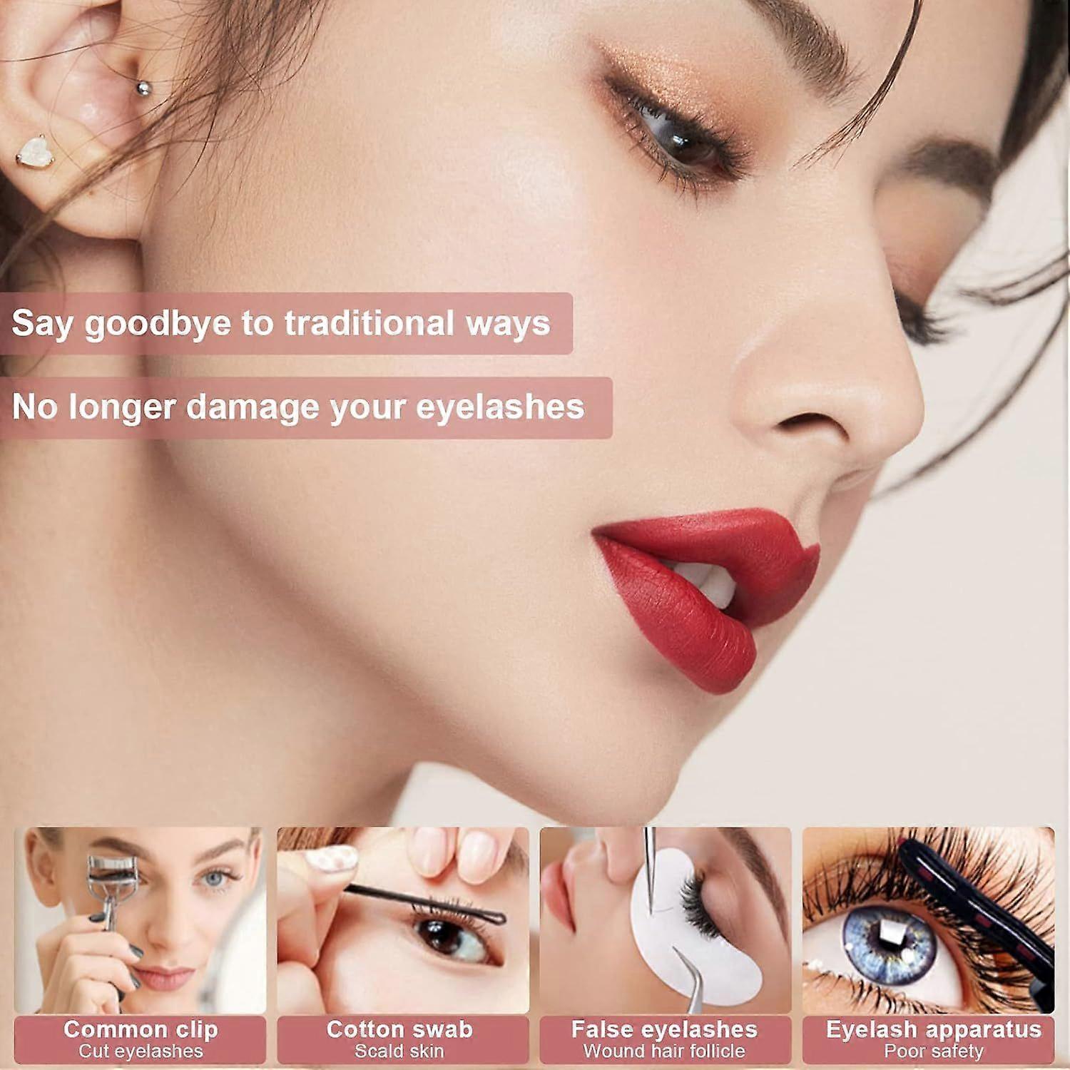 Heated eyelash curler with USB charging