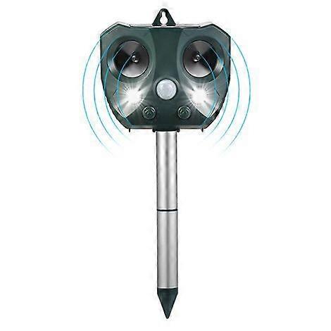Solar Animal Repellent Ultrasonic Repeller with Lightweight Strobe Motion Sensor