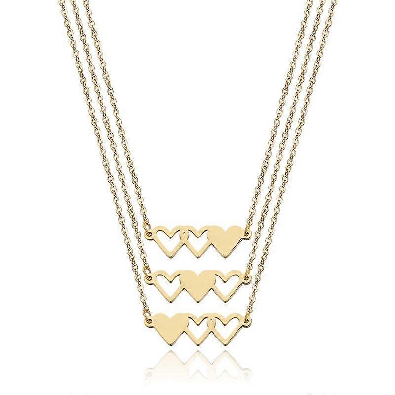 Personalized Best Friend Necklace For 3, Gold Bff Necklace