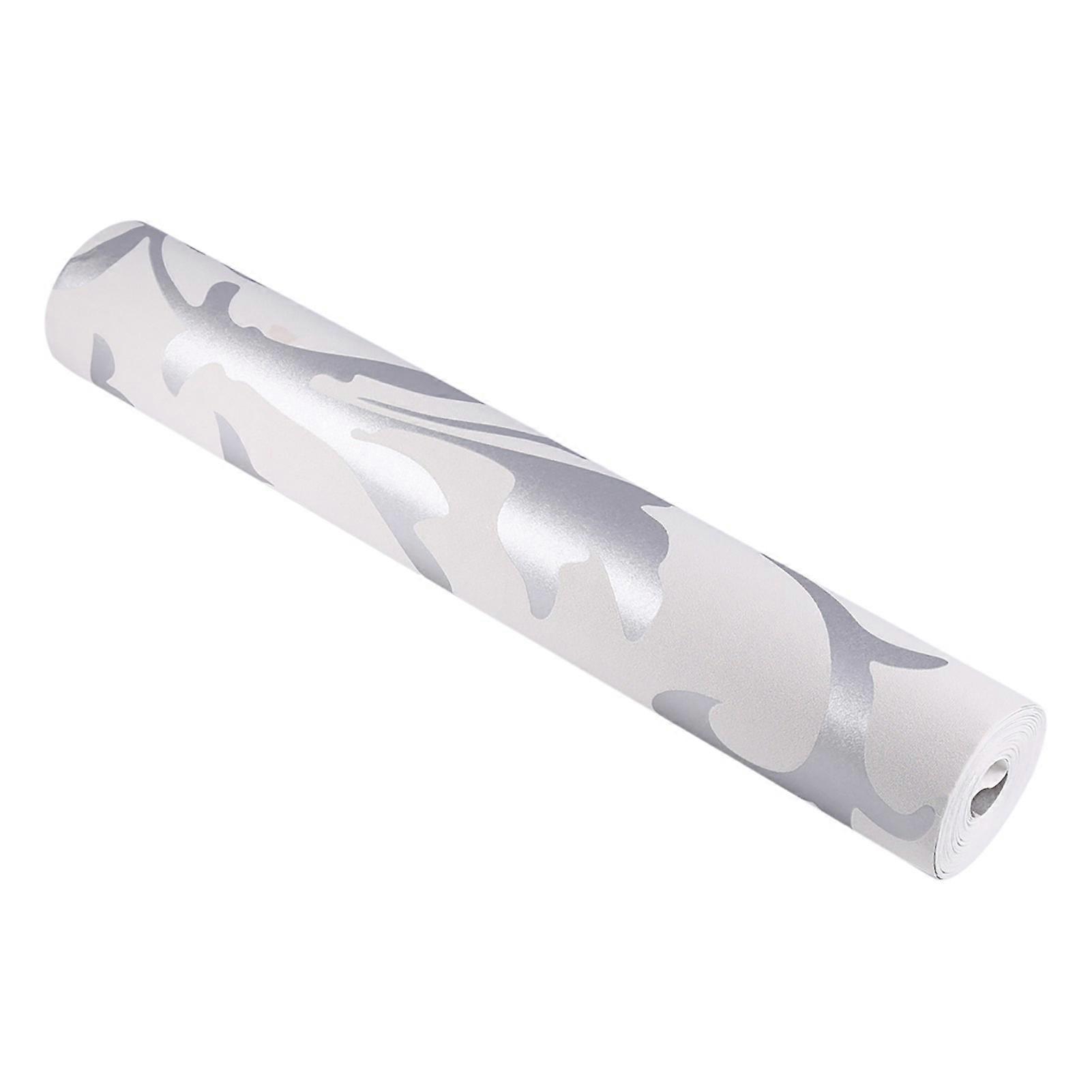 Lusso Goffrato Non Tessuto Camera Da Letto 3D Carta Da Parati Verticale Home Decor Argento