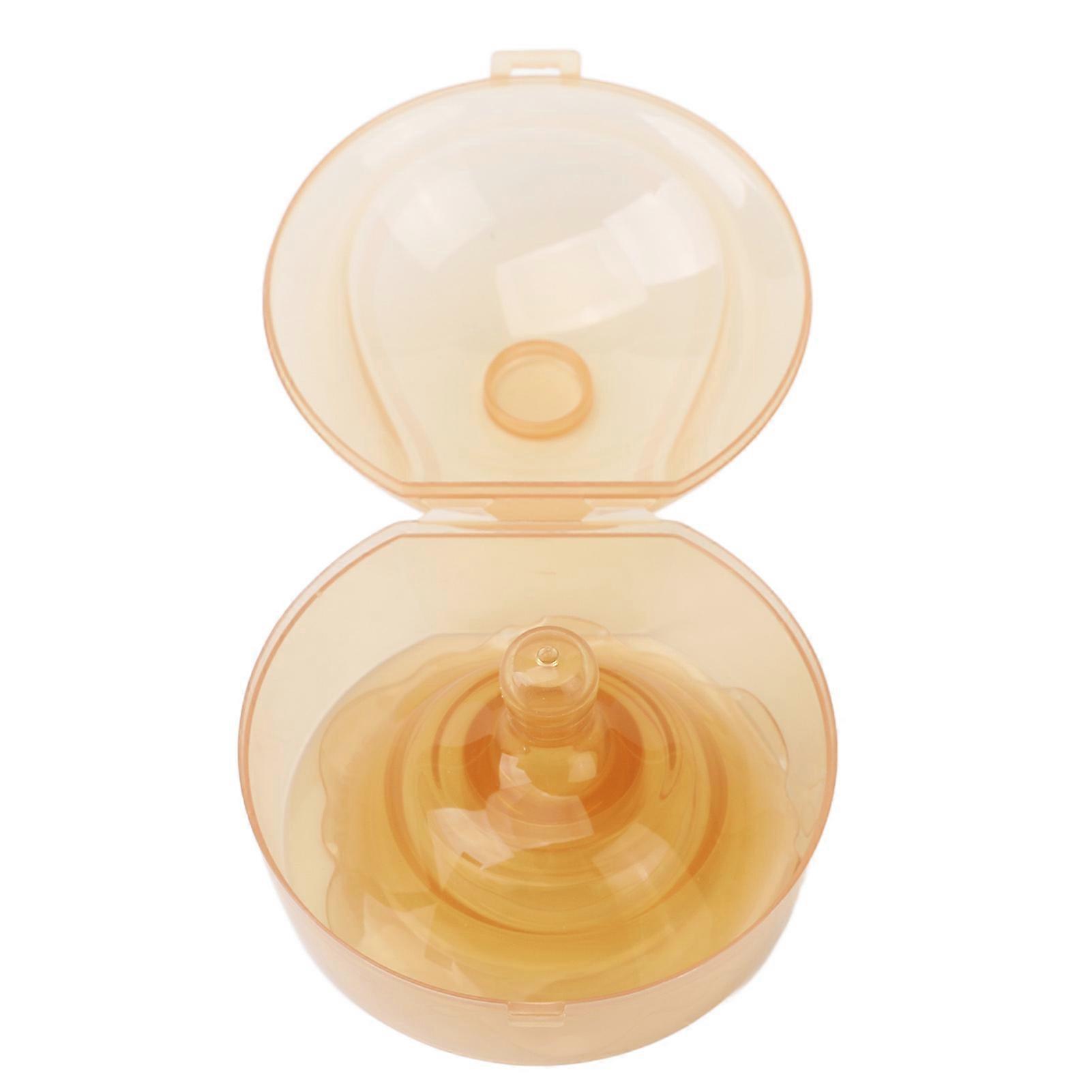 Silicone Shields Double Layers Prevent Biting Breastfeeding Nipple Protector for Flat Inverted Nipples