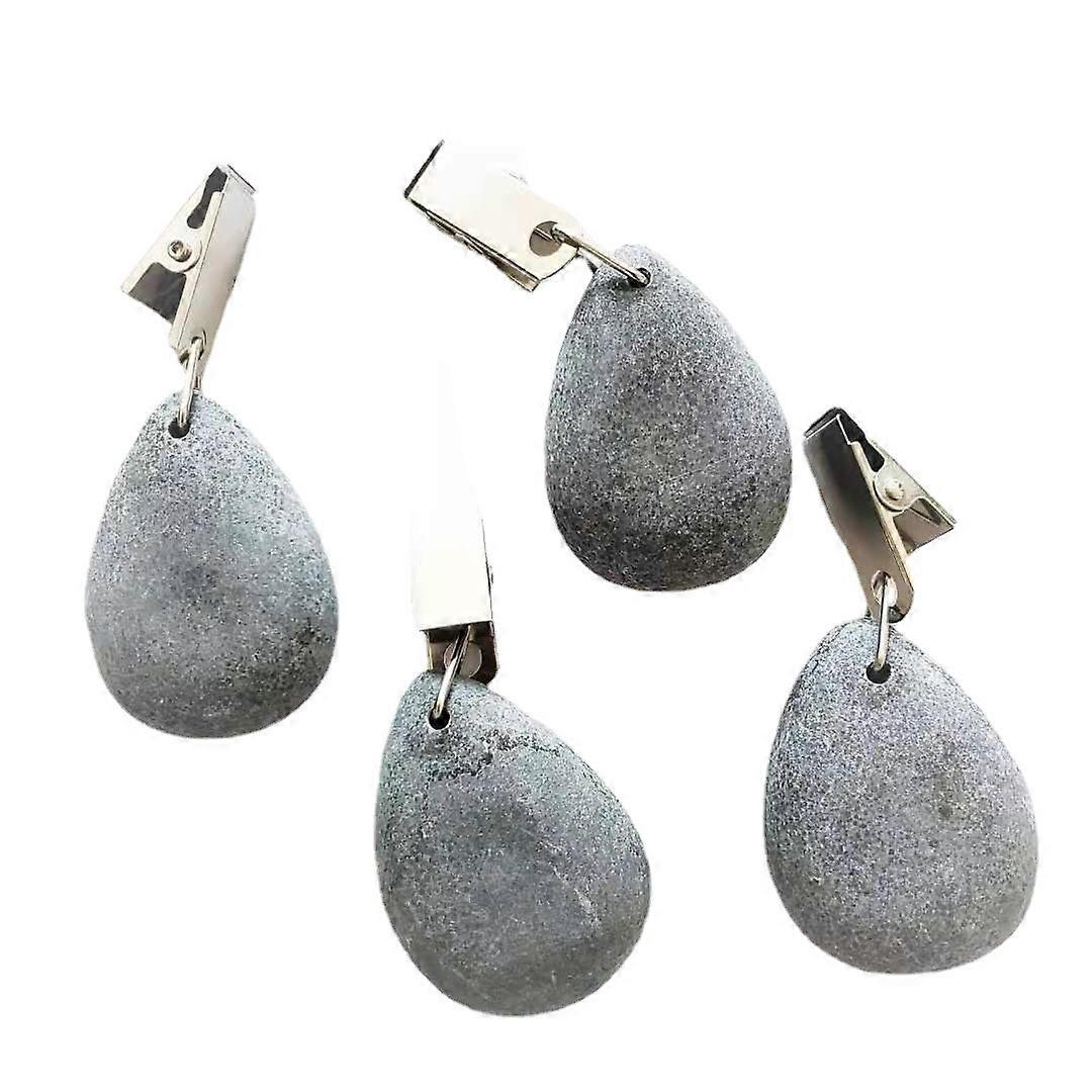 Stone Tablecloth Weights With Clip  Marble Tablecloth Weights  Tablecloth Pendant 4Pcs Tablecloth Weights