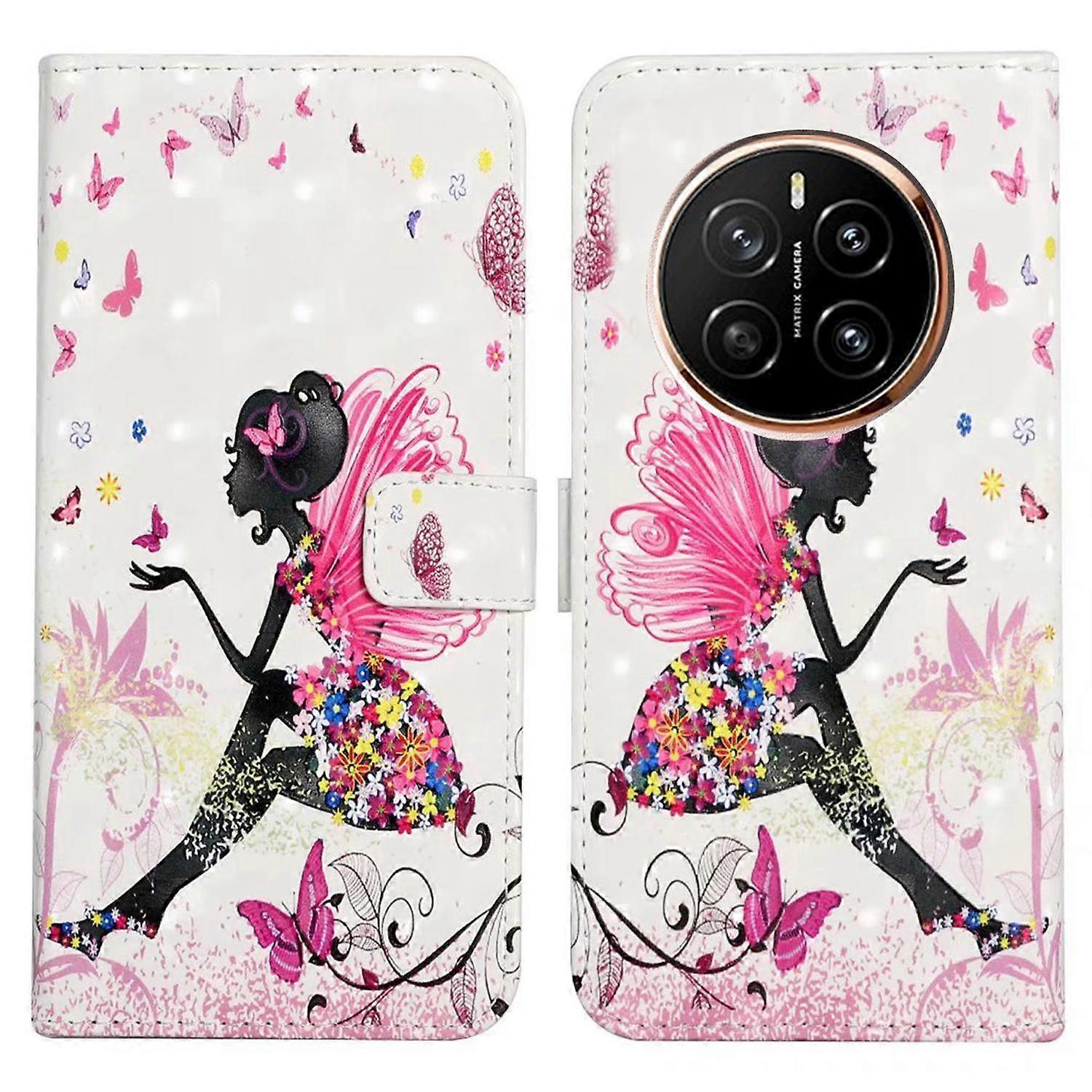 For Honor Magic7 Pro 5G Case 3D Creative Pattern PU Leather Stand Phone Cover