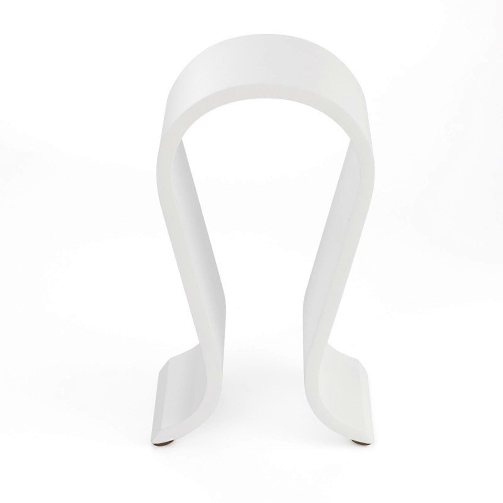 Stable Support Hanger Hook for Over Ear Headphones Wooden Desktop Display Hanger Stand Feature Nonslip Base  White