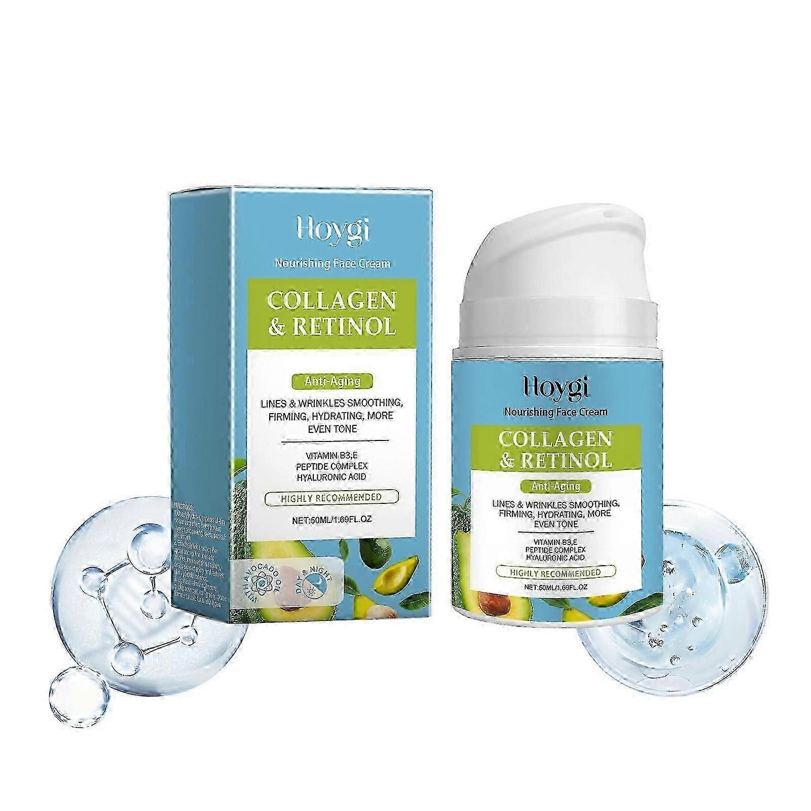 Collagen Retinol Anti-Aging Facial Moisturizer, Hydrating, Firming, Reduces Wrinkles