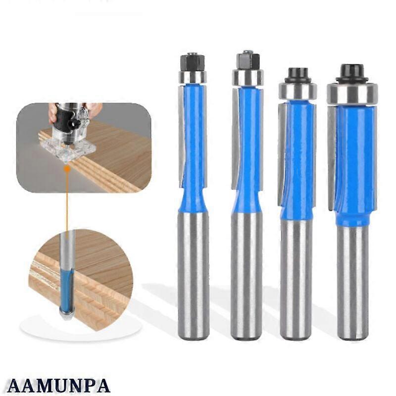 Pcs Set Router Bit 8mm Shank, Wood Copy Router Bit, Router Bits with Top Bearing, Flush Milling Cutter, for DIY Carpentry Cutting,  SZRH