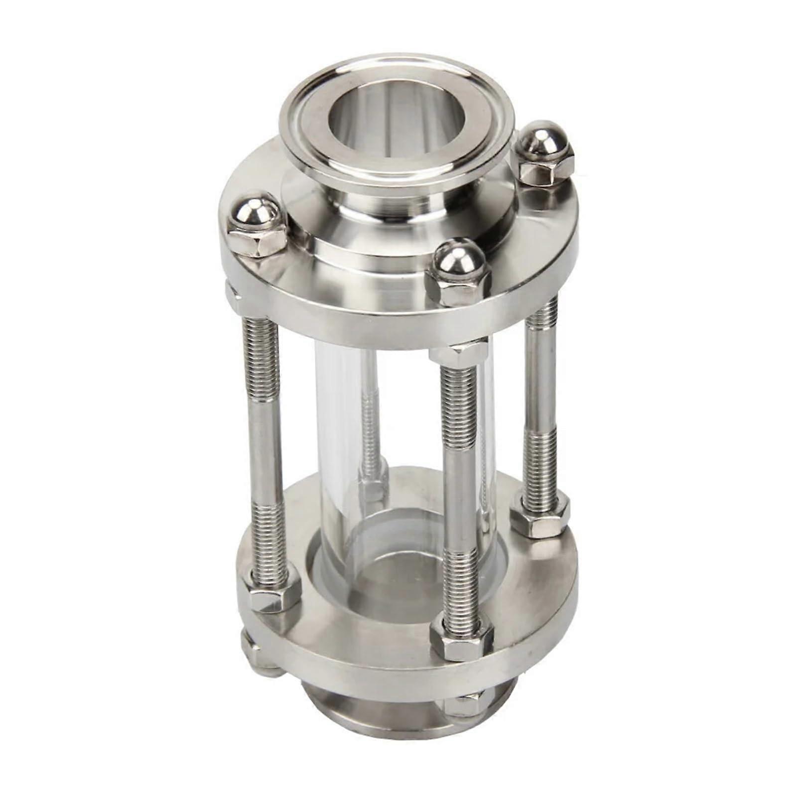 Water Flow Sensor Ferrule OD 77105 Tri Clamp 2.5'3.5' Sanitay Flow Sight Glass Diopter Fit 57102mm Pipe Fitting(Flow 57xFerrule 77)