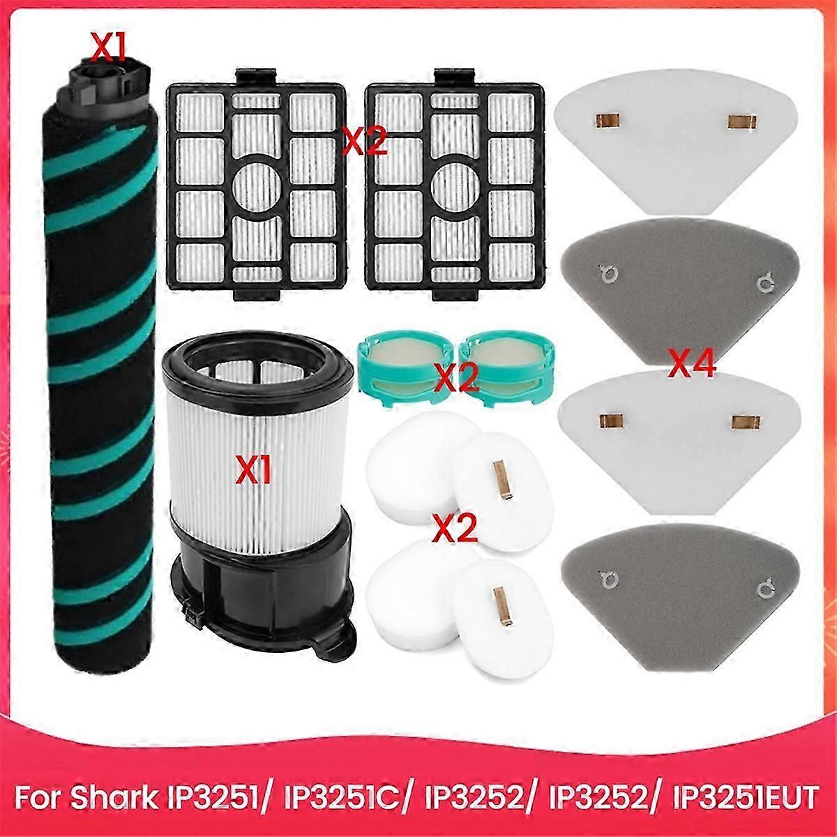 For Shark IP3251/IP3251C/IP3252/IP3251EUT Vacuum Cleaner Part Roller Brush Filter Cotton Base Statio