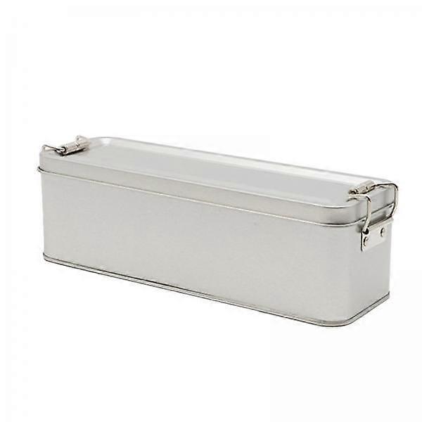 4x Metal Storage Tin Rectangular Tinplate Box Mini Tea Leaf Storage Container