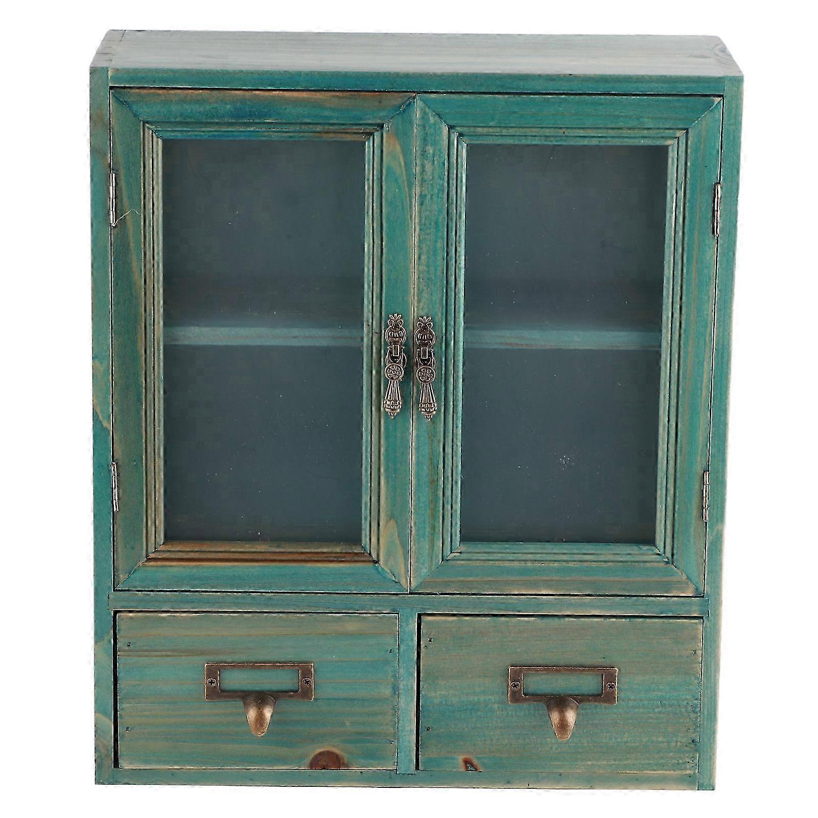 2025 MultiFunctional Desktop Storage Box with Drawer Wood Cosmetic Storage Container for Home