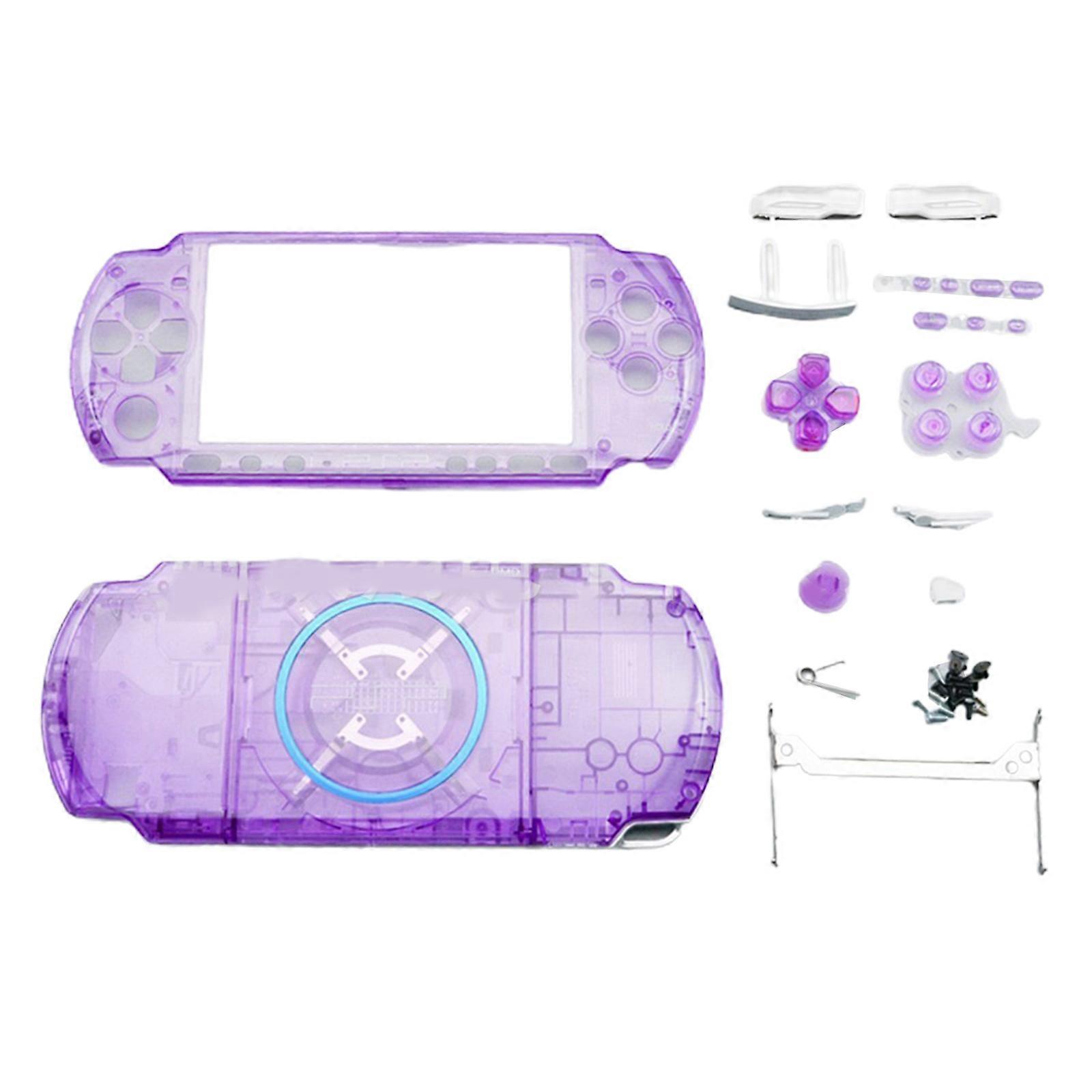 Replacement Full Housing Console Game Shell Case Cover Repair Part for  Anti-Scratch Portable Replacement Shell  Purple