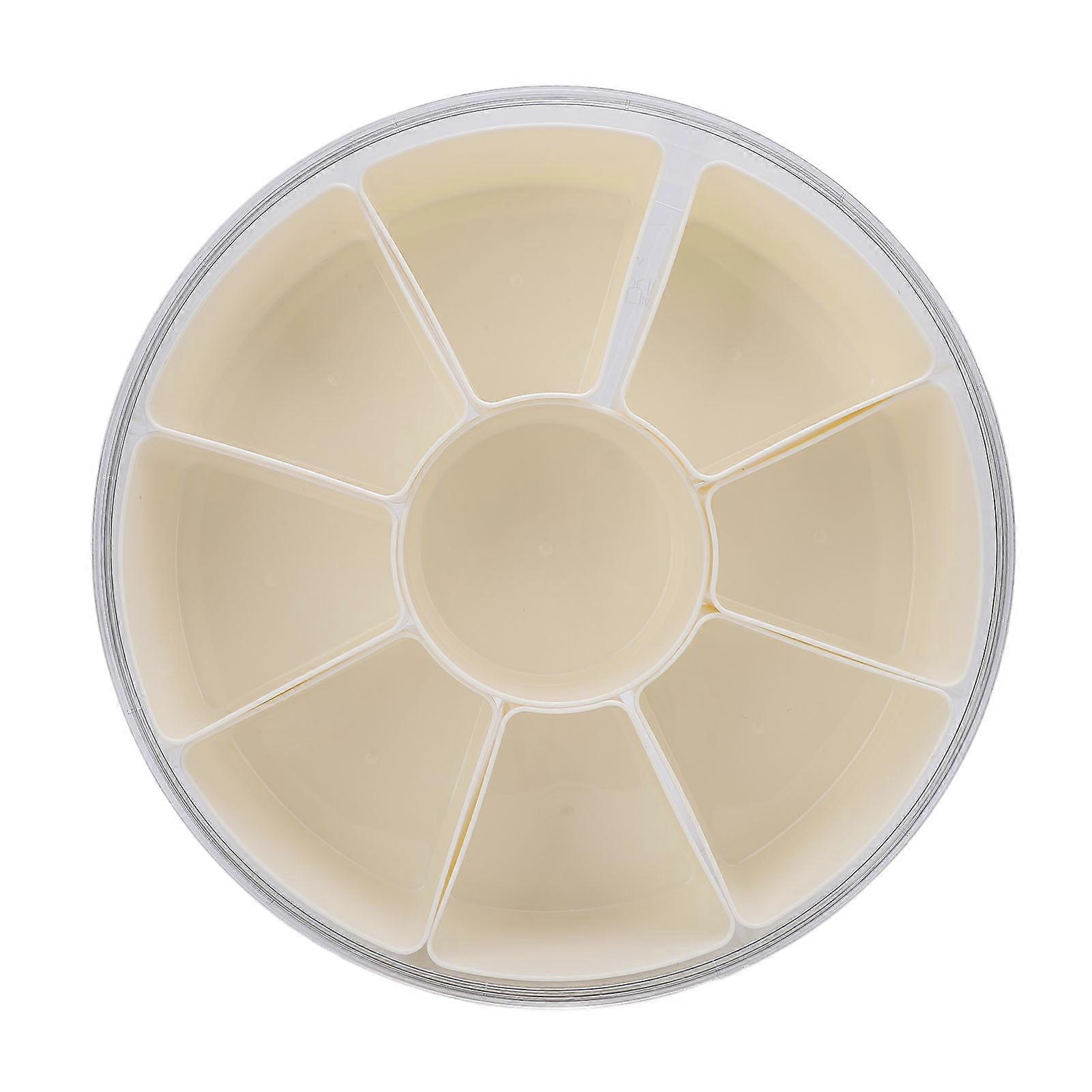 Divided Serving Tray with Lid 9 Detachable Compartments Foldable Carrying Handle Sealed Divided Container for Spice Fruit Vegetable 