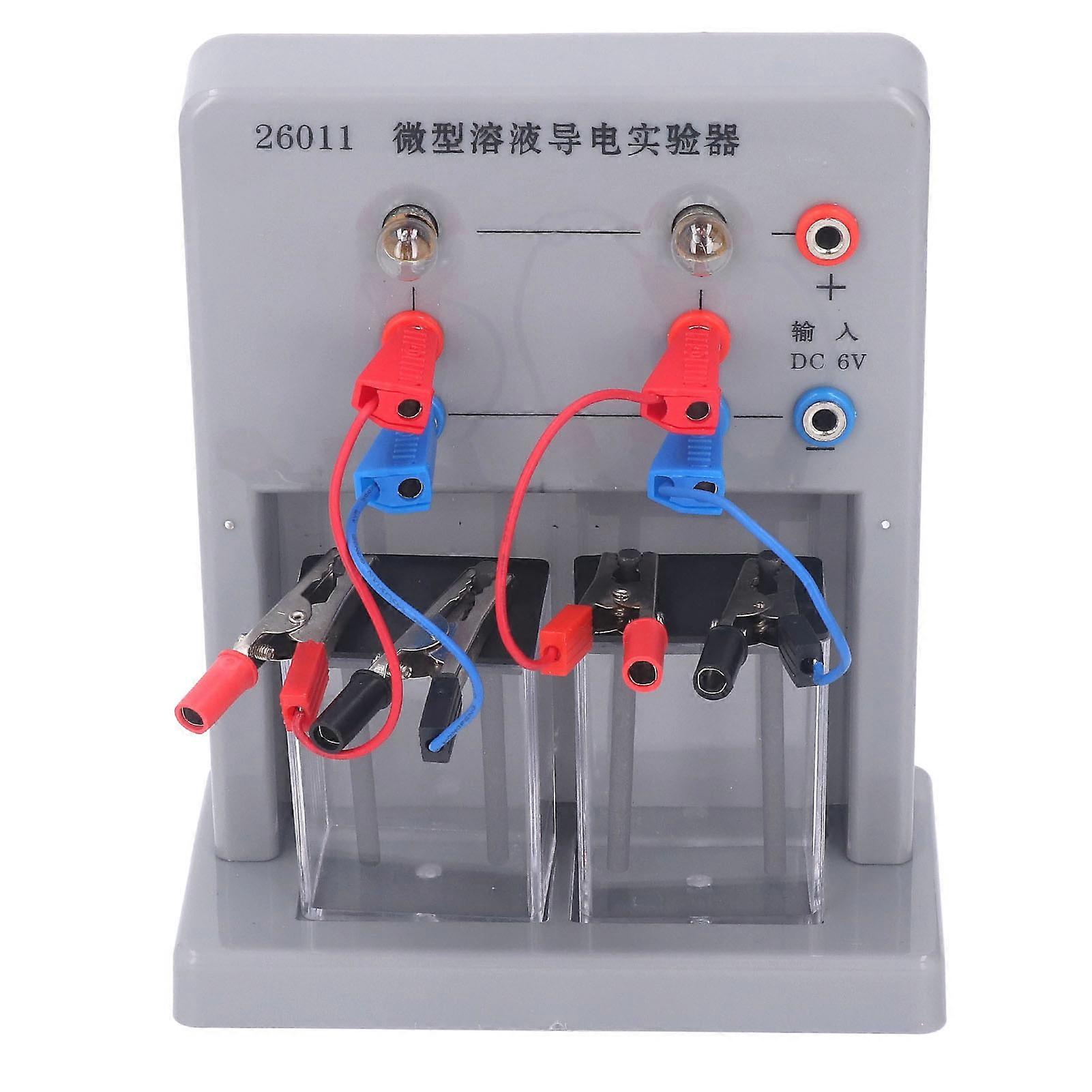 Micro Solution Conductivity Tester LED Electrolyte Solution Electrical Conductivity Detector for Chemistry Experiment 