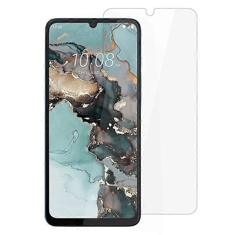 HTC Wildfire E5 Plusスクリーンプロテクター0.3mmアークエッジ超透明強化ガラスフィルムに対応