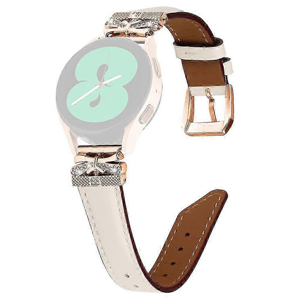 Type E Rose Gold Buckle Strap Compatible with Certain Brand's Galaxy Watch 3 41mm, Galaxy Watch 4, Watch 5, and Galaxy Watch 4 Models