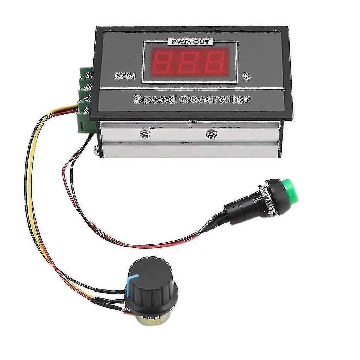 30A PWM DC Motor Speed Controller Adjustable Stepless Regulator for 6-60V 12V 24V 48V Motors